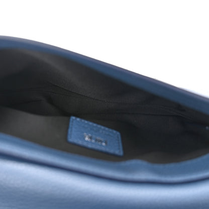Christian Dior Grained Calfskin Saddle Pouch Blue 5 of 10