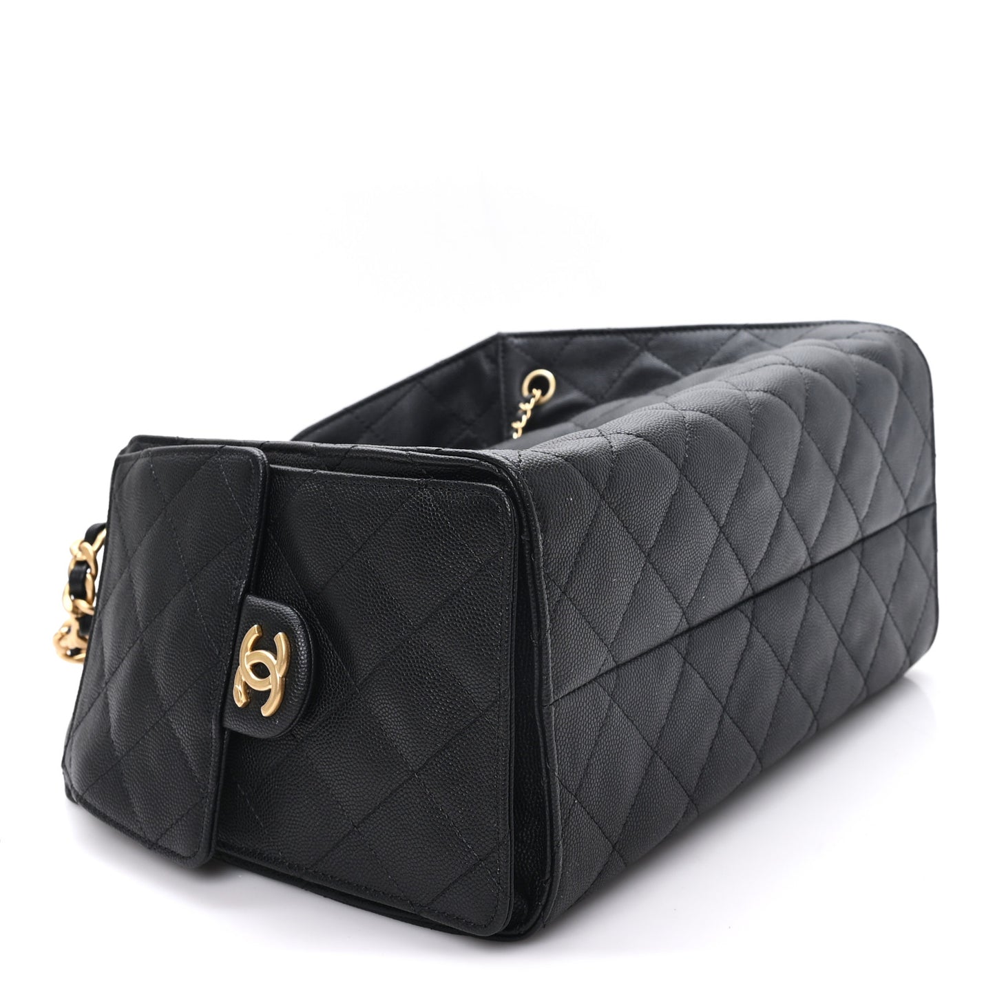 Caviar Quilted Small Chanel 25 Handbag Black
