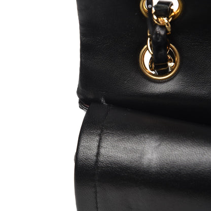 Chanel Lambskin Quilted Medium Double Flap Black 11 of 14