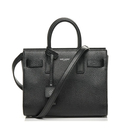 Saint Laurent Grained Calfskin Nano Sac De Jour Black 1 of 7