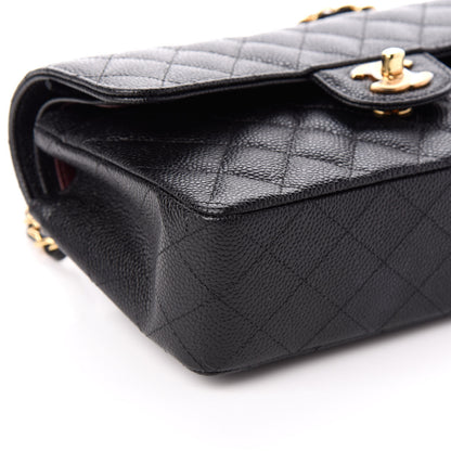 Chanel Caviar Quilted Small Double Flap Black 9 of 10