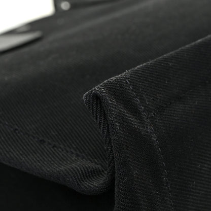 Saint Laurent Linen Calfskin Rive Gauche Tote Black 15 of 19