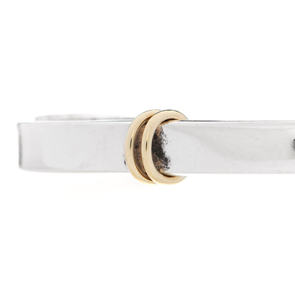 Tiffany Sterling Silver 18K Yellow Gold Hook Eye Bangle Bracelet 5 of 5