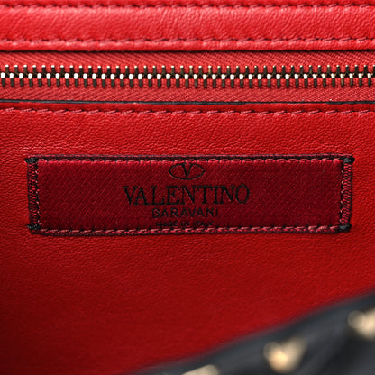 Valentino Garavani Patent Rockstud Spike Wallet on Chain Black 6 of 9