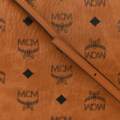MCM Visetos Original Medium Pouch Cognac 8 of 10