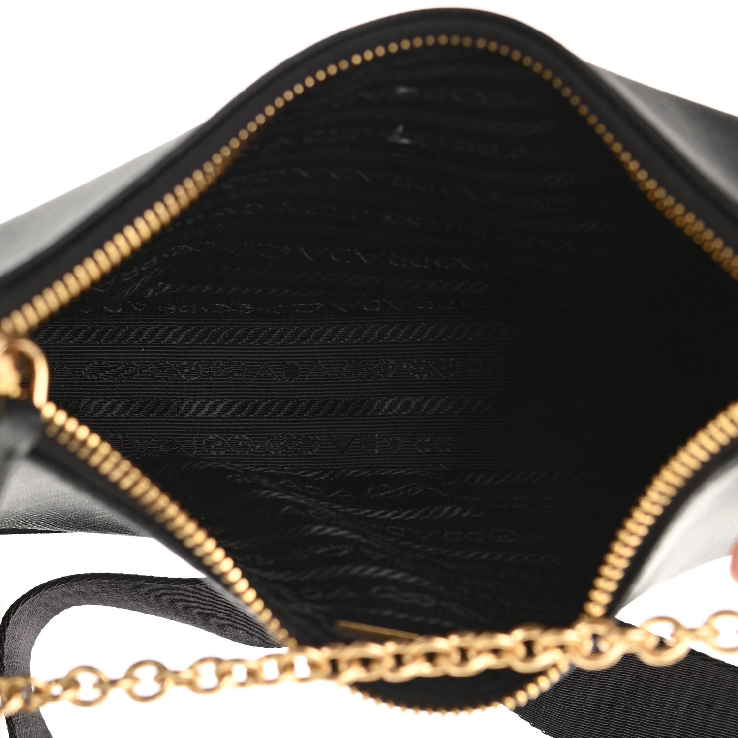 Prada Saffiano Lux Re-Edition 2005 Shoulder Bag Black 5 of 12