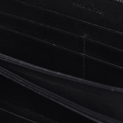 Prada Tessuto Nylon Quilted Zip Around Wallet Black 8 of 23