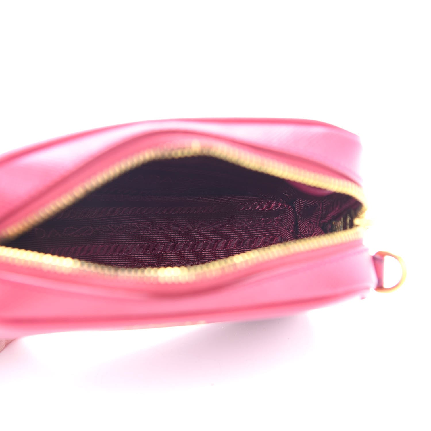 Prada Saffiano Mini Camera Crossbody Bag Peonia 5 of 10