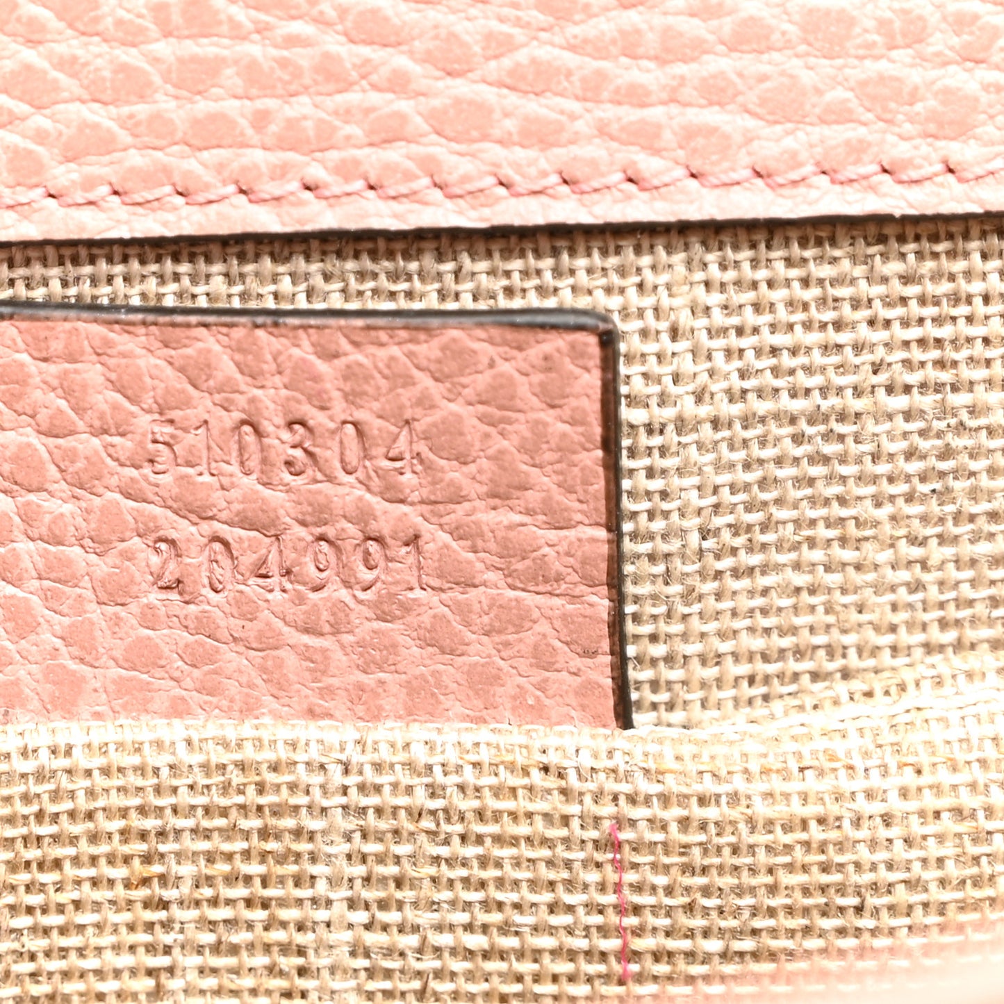 Dollar Calfskin Small Interlocking G Shoulder Bag Soft Pink
