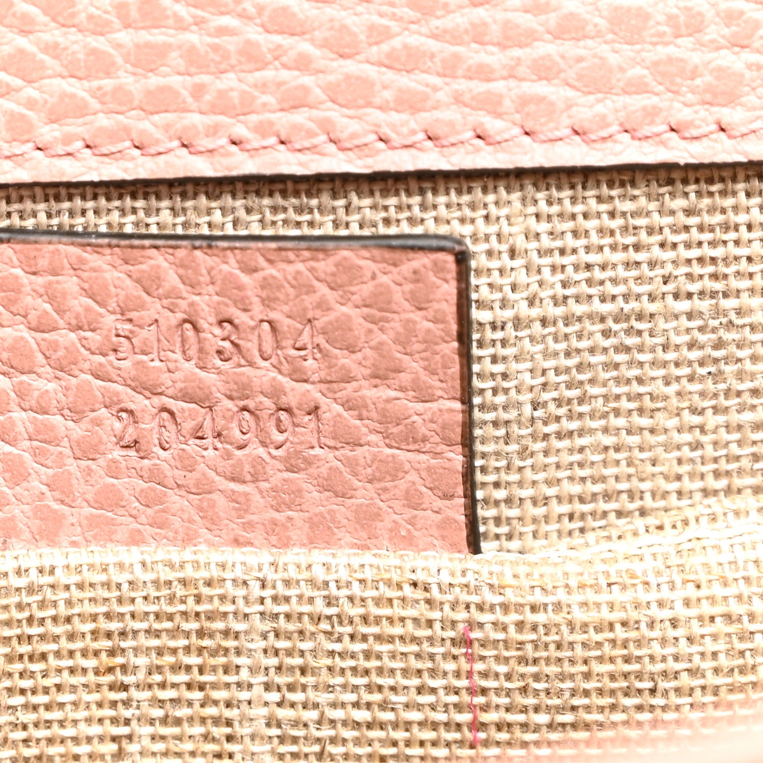 Gucci Dollar Calfskin Small Interlocking G Shoulder Bag Soft Pink 7 of 10