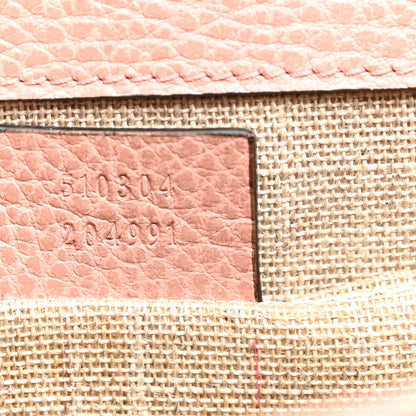 Gucci Dollar Calfskin Small Interlocking G Shoulder Bag Soft Pink 7 of 10