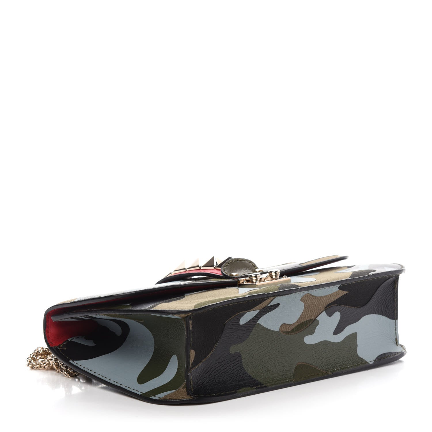 Valentino Garavani Nappa Canvas Camouflage Medium Glam Lock Rockstud Flap Multicolor 5 of 13