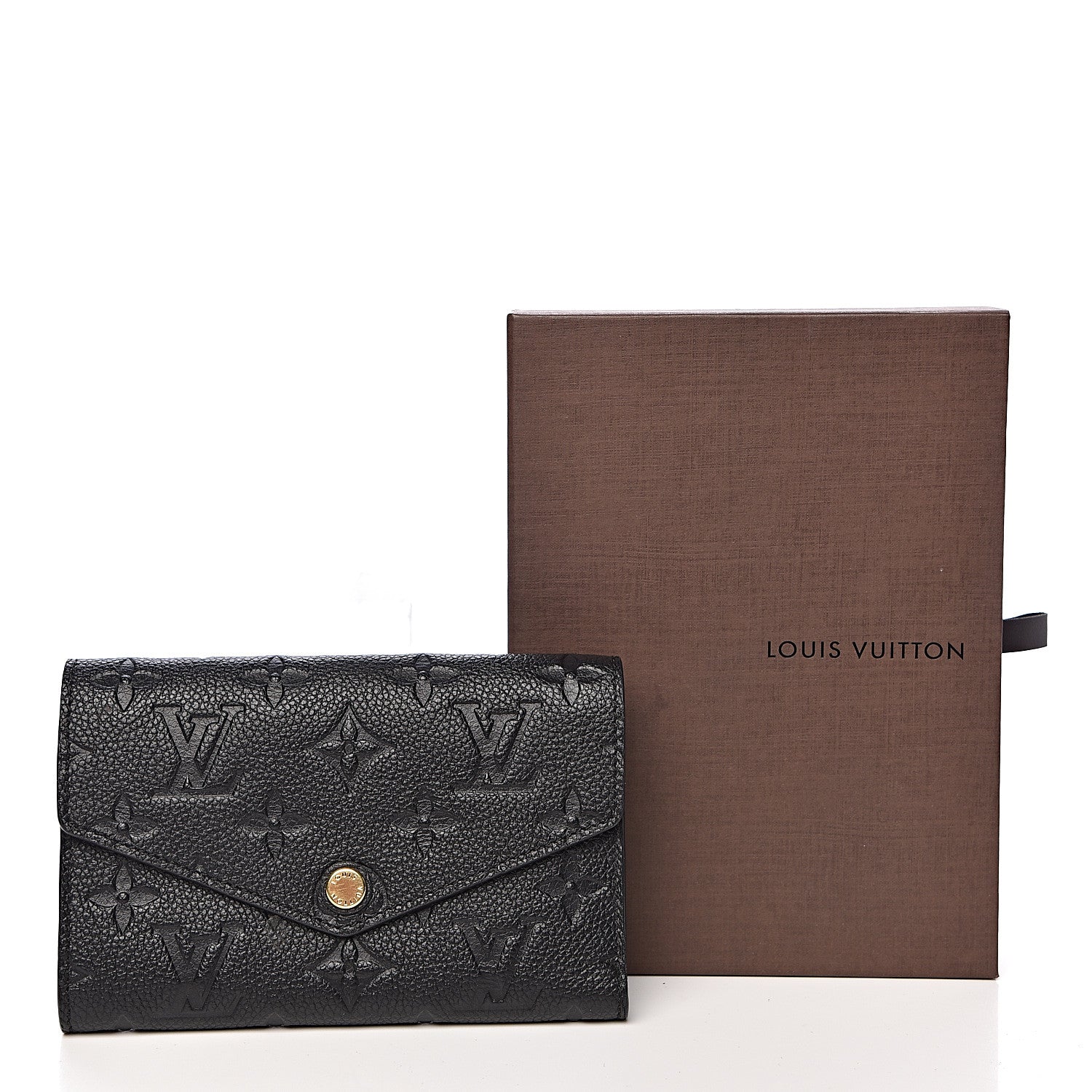 Louis Vuitton Empreinte Compact Curieuse Wallet Black 8 of 8