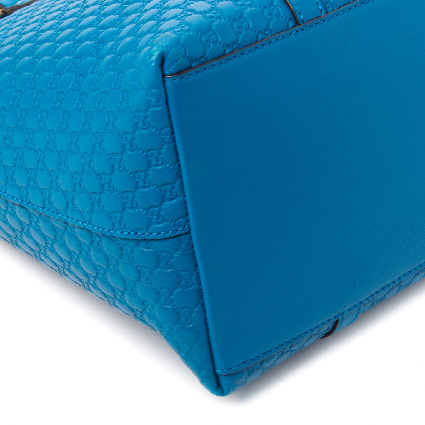 Soft Microguccissima Dome Satchel Deep Cobalt
