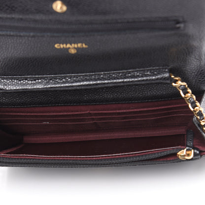 Chanel Caviar Quilted Wallet On Chain WOC Black 5 of 15