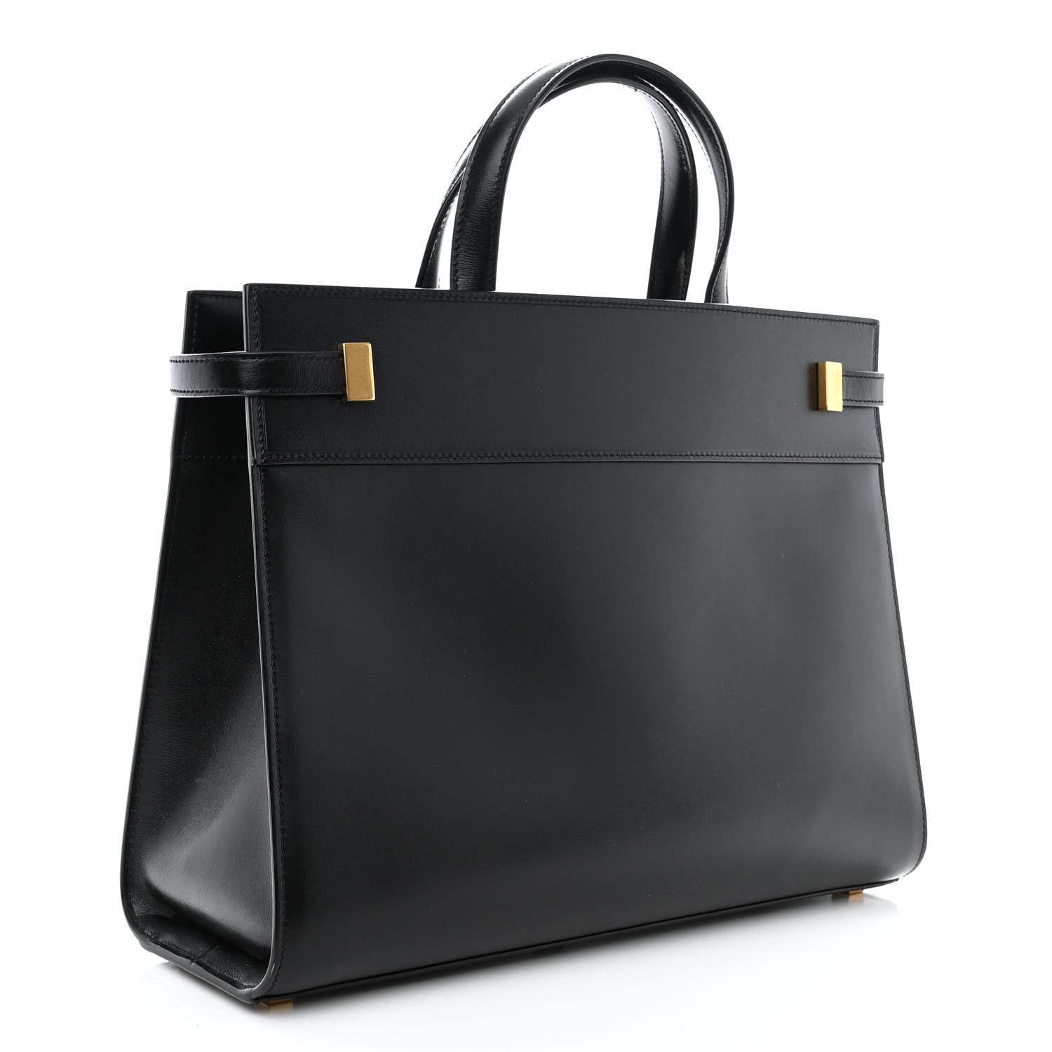 Saint Laurent Calfskin Small Manhattan Shopper Tote Black 3 of 12