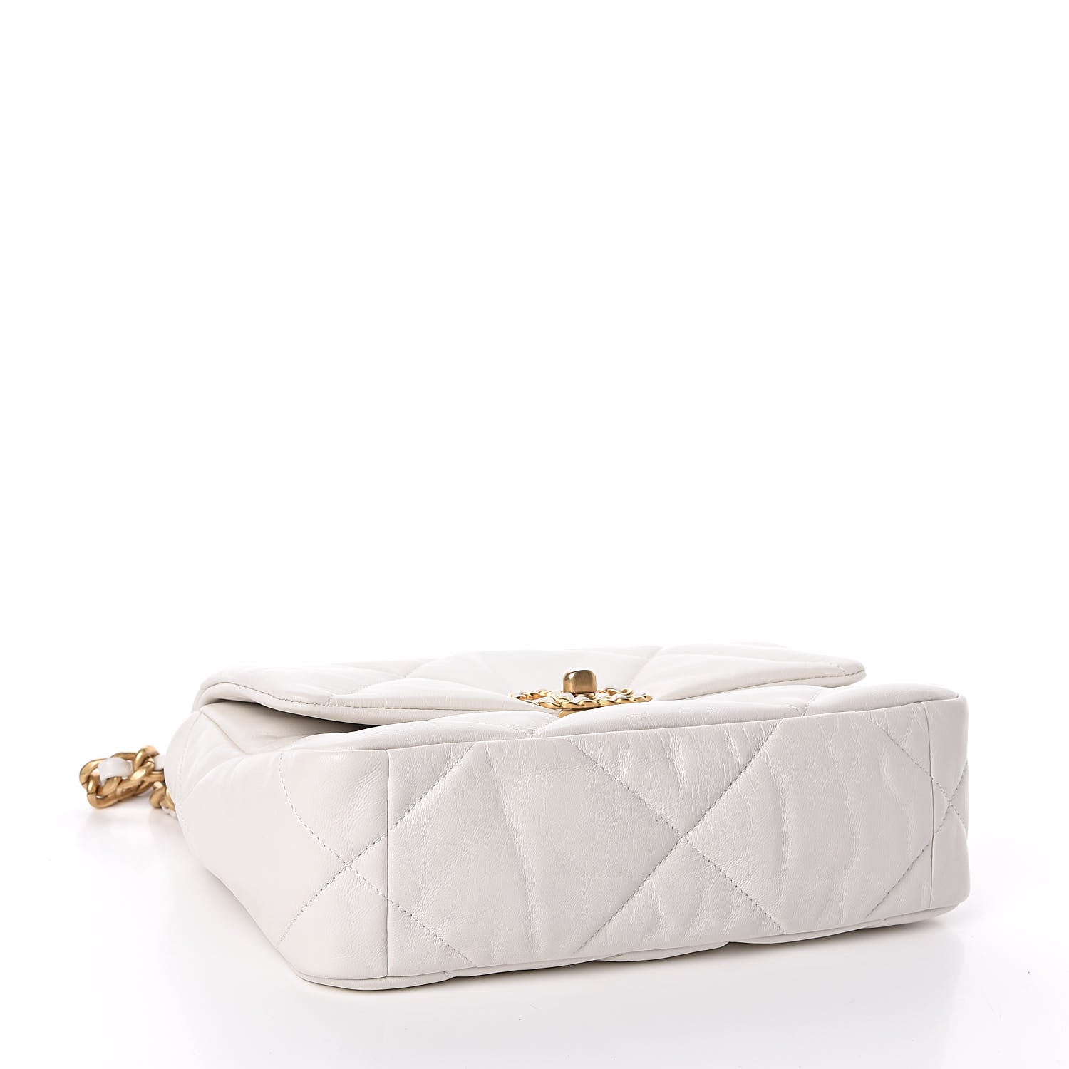 Chanel Lambskin Quilted Medium 19 Flap White 4 of 11