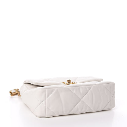 Chanel Lambskin Quilted Medium 19 Flap White 4 of 11