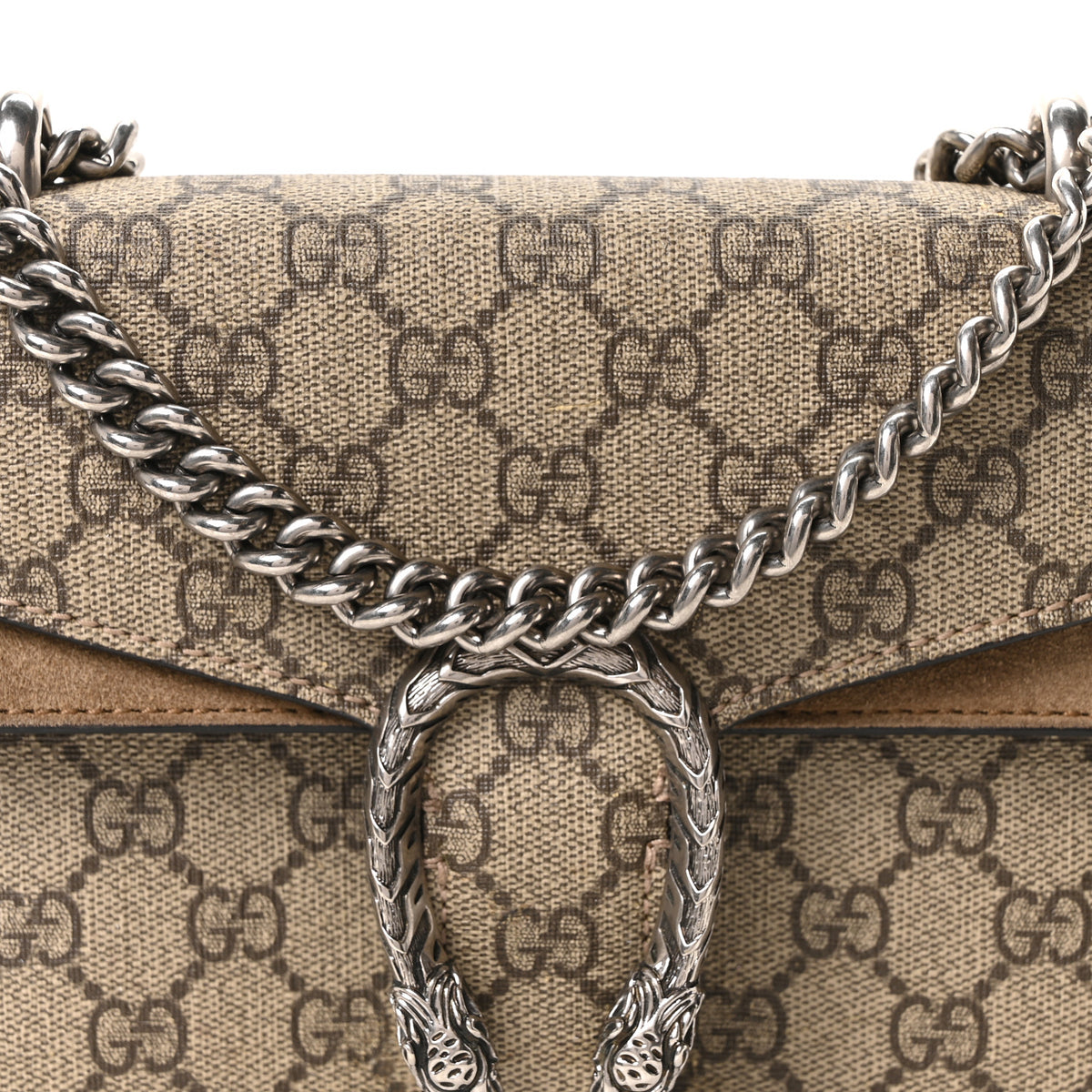 Gucci GG Supreme Monogram Mini Dionysus Shoulder Bag Taupe 8 of 10