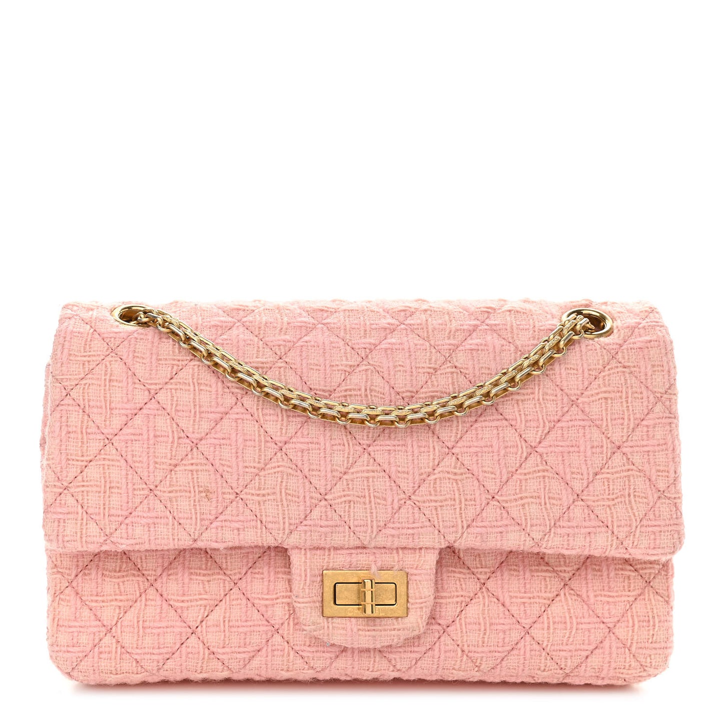 Wool Tweed Quilted 2.55 Reissue 225 Flap Light Pink