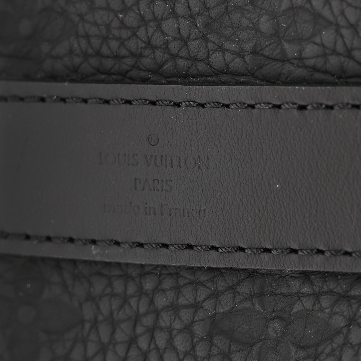 Louis Vuitton Monogram Taurillon Keepall Bandouliere 25 Black 9 of 11