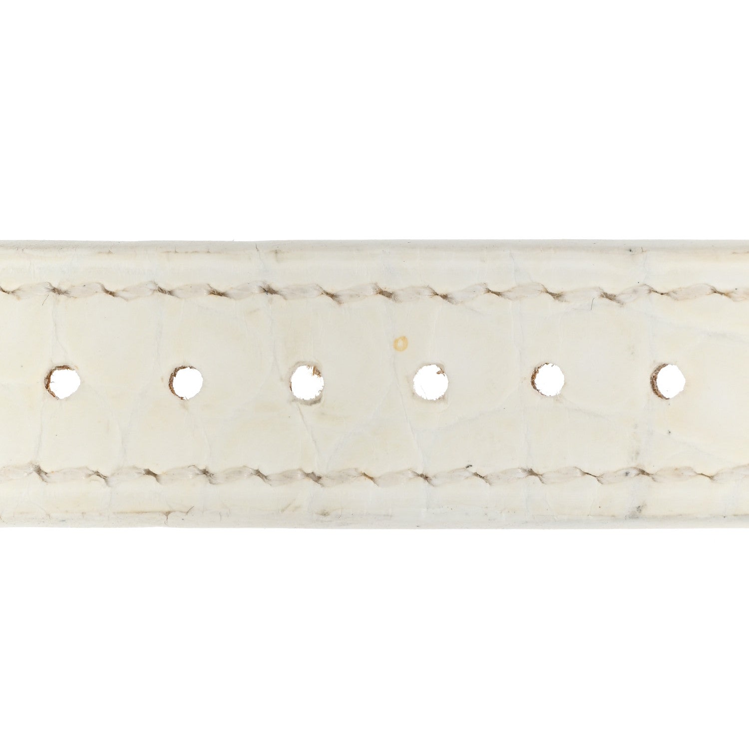 Hermes Alligator Heure H Hour Watch 30mm Strap White 7 of 9