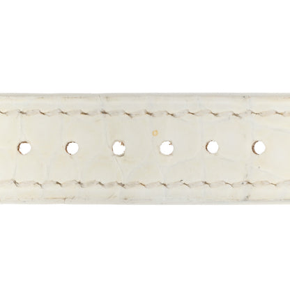 Hermes Alligator Heure H Hour Watch 30mm Strap White 7 of 9