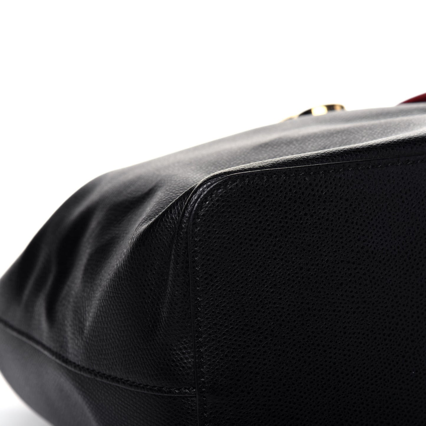 Vitello Cruise Bi-Color FF 1974 Embossed F is Fendi Drawstring Backpack Black Fragola Maya
