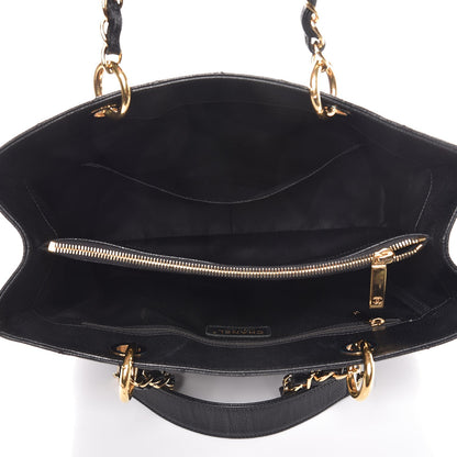 Chanel Caviar Quilted Grand Shopping Tote GST Black 15 of 21