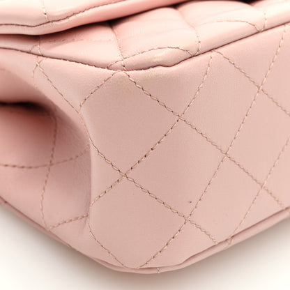 Chanel Lambskin Quilted Camellia Crush Mini Rectangular Flap Pink 9 of 10