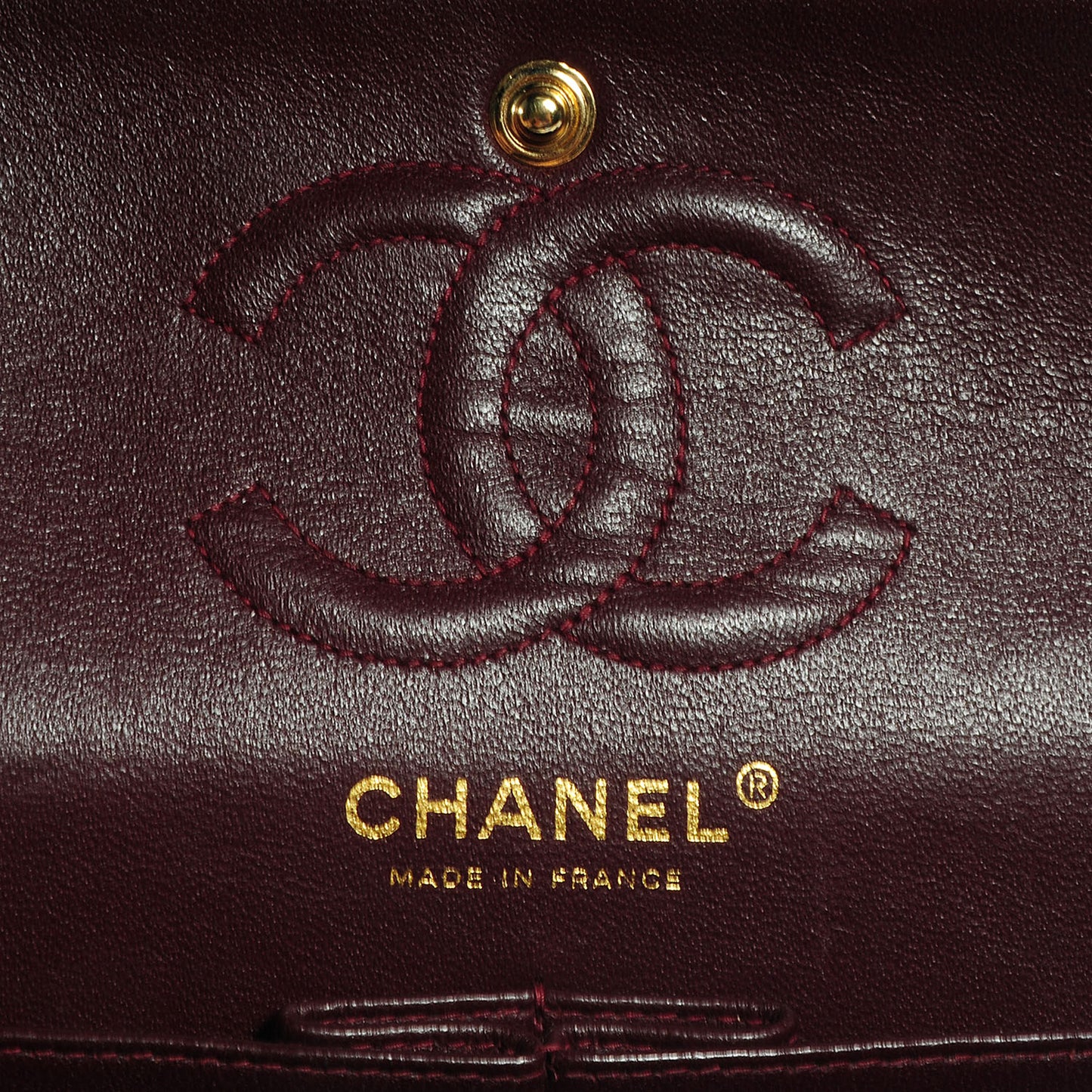 Lambskin Quilted Small Double Flap Black