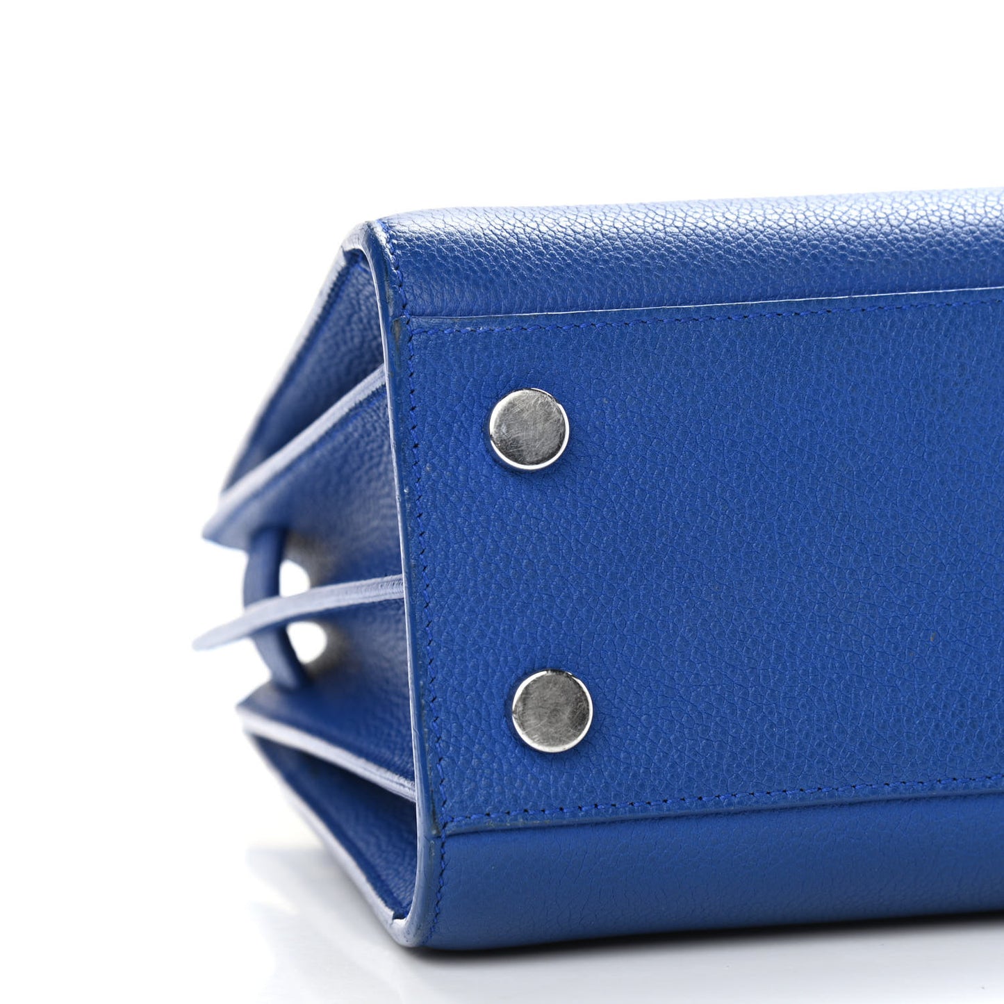 Grained Calfskin Nano Sac De Jour Royal Blue