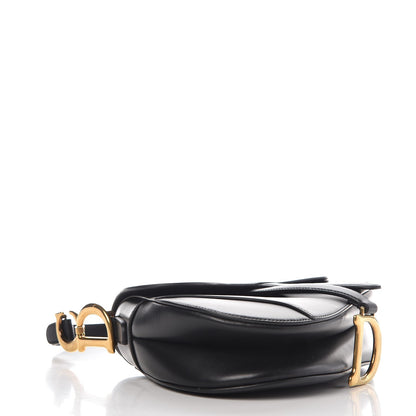 Christian Dior Calfskin Saddle Bag Black 4 of 8