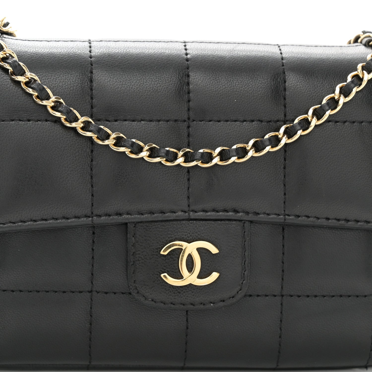 Chanel Lambskin Quilted Mini Chocolate Bar Flap Black 8 of 12