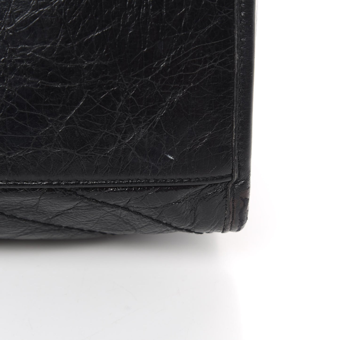 Crinkled Calfskin Matelasse Monogram Niki Shoulder Bag Black