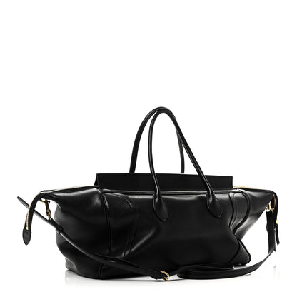 Celine Supple Shiny Lambskin Medium Smiling New Luggage Black 3 of 10