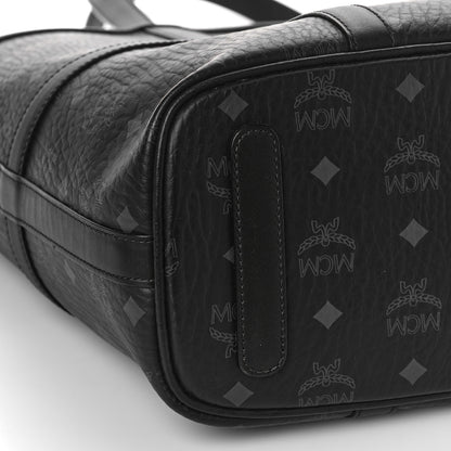 MCM Visetos Medium Delmy Shopper Tote Black 7 of 8
