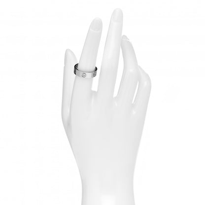 Cartier 18K White Gold 5.5mm LOVE Ring 54 6.75 2 of 4