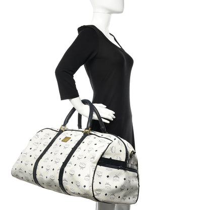 MCM Visetos Weekender Duffle Bag White 2 of 18