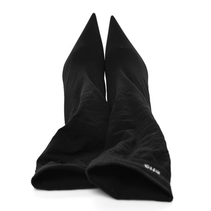 Balenciaga Knit BB Logo Extreme Pointed Toe Knife Booties 36 Black 2 of 7