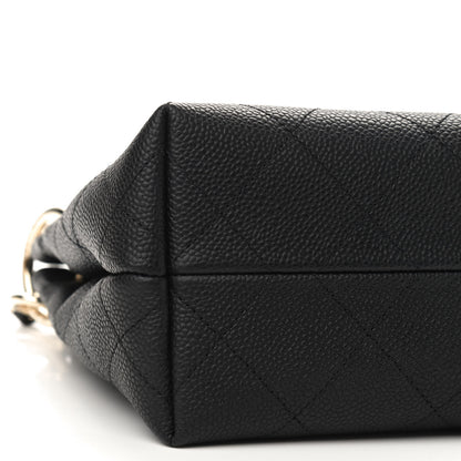Chanel Caviar Quilted Small City Walk Hobo Black 4 of 8