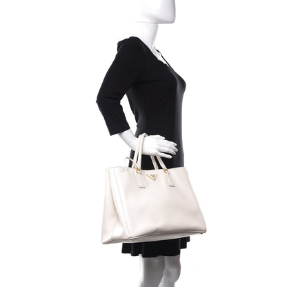 Prada Saffiano Lux Large Tote Talco 2 of 14