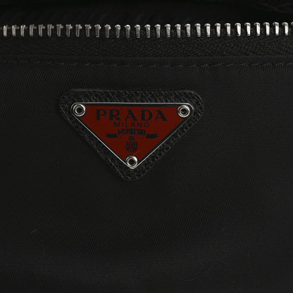 Prada Tessuto Nylon Pouch Black Fiery Red 8 of 11