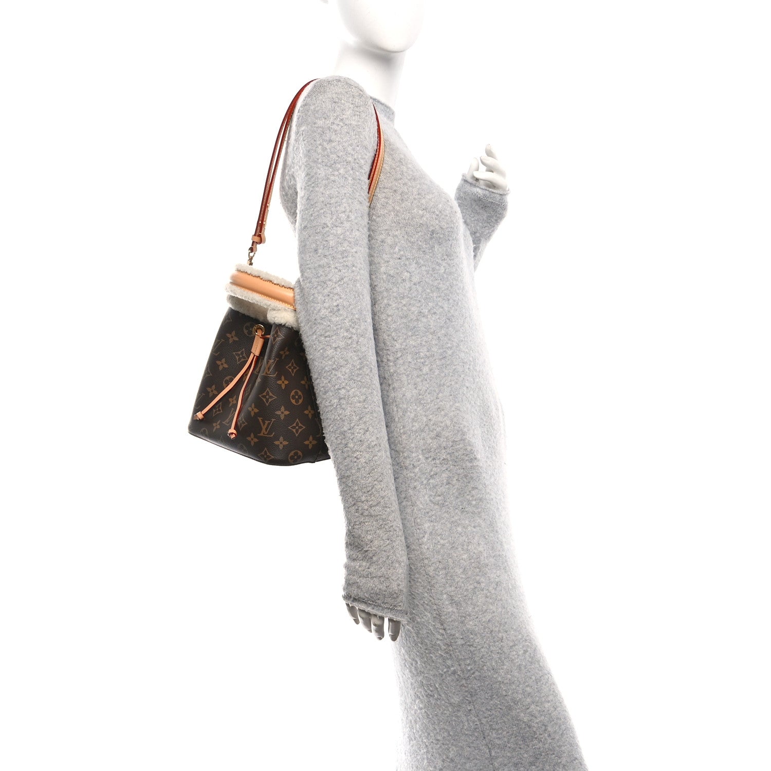 Louis Vuitton Monogram Shearling Cozygram Neonoe BB 1818522