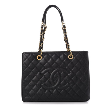Chanel Caviar Quilted Grand Shopping Tote GST Black 1 of 10