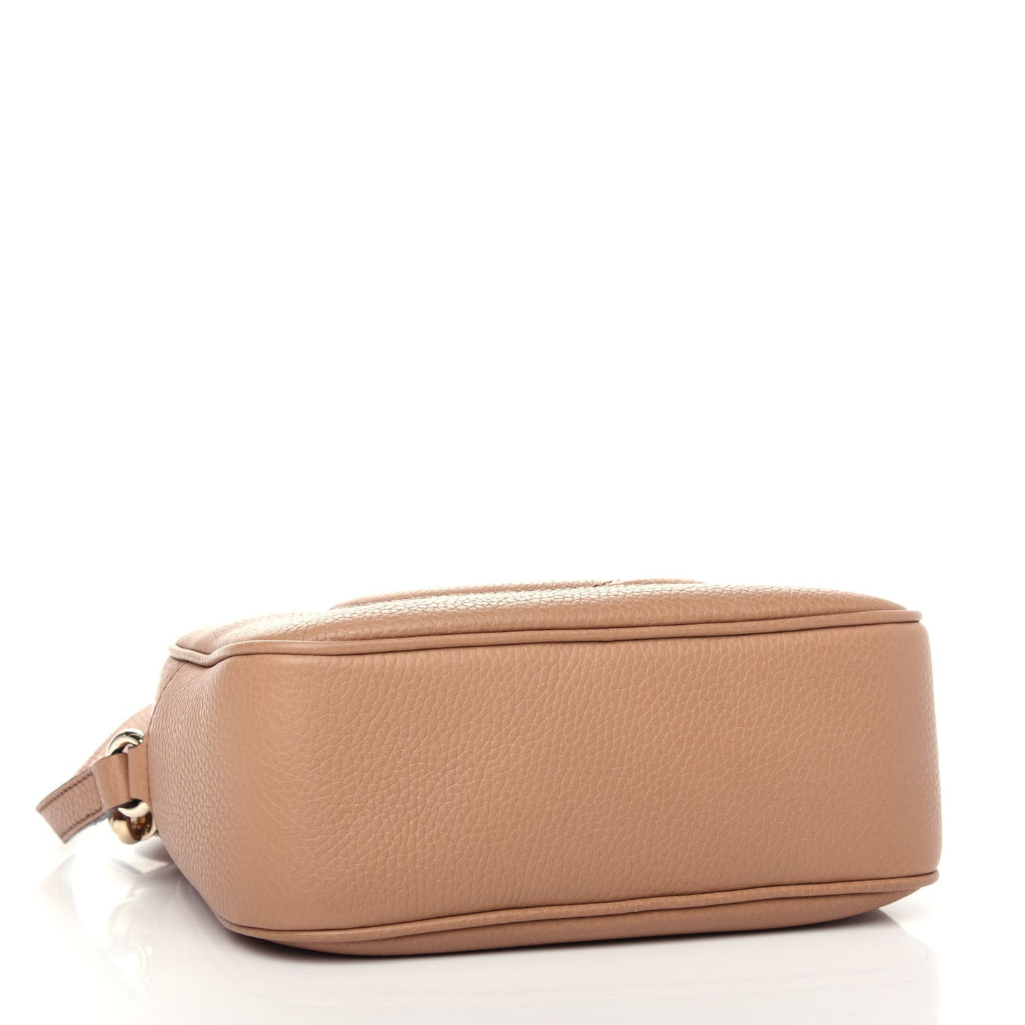 Pebbled Calfskin Small Soho Disco Bag Camelia