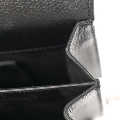 Saint Laurent Grained Calfskin Medium Monogram Sunset Black 7 of 10