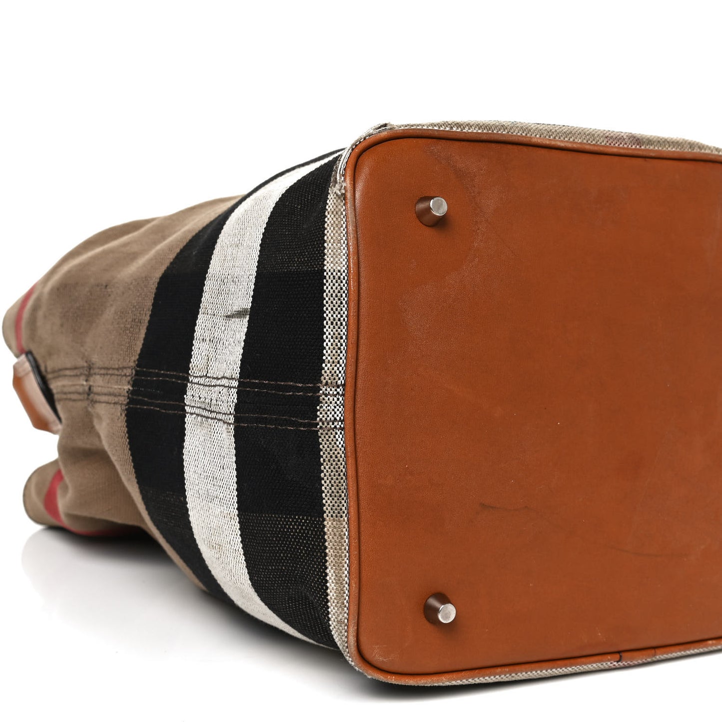 Canvas Mega Check Medium Ashby Hobo Saddle Brown