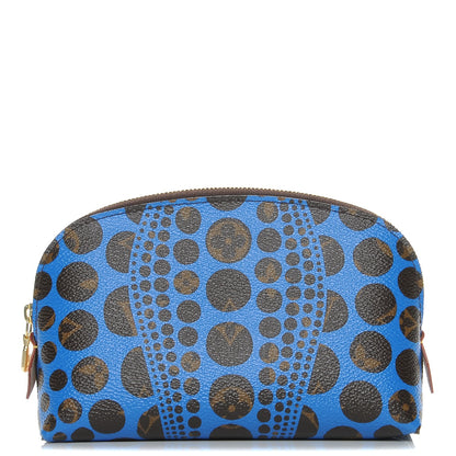 Louis Vuitton Monogram Kusama Pumpkin Dots Cosmetic Pouch Blue 1 of 7