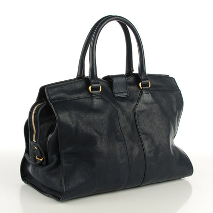 Saint Laurent Sheepskin Medium Cabas ChYc Navy 3 of 8